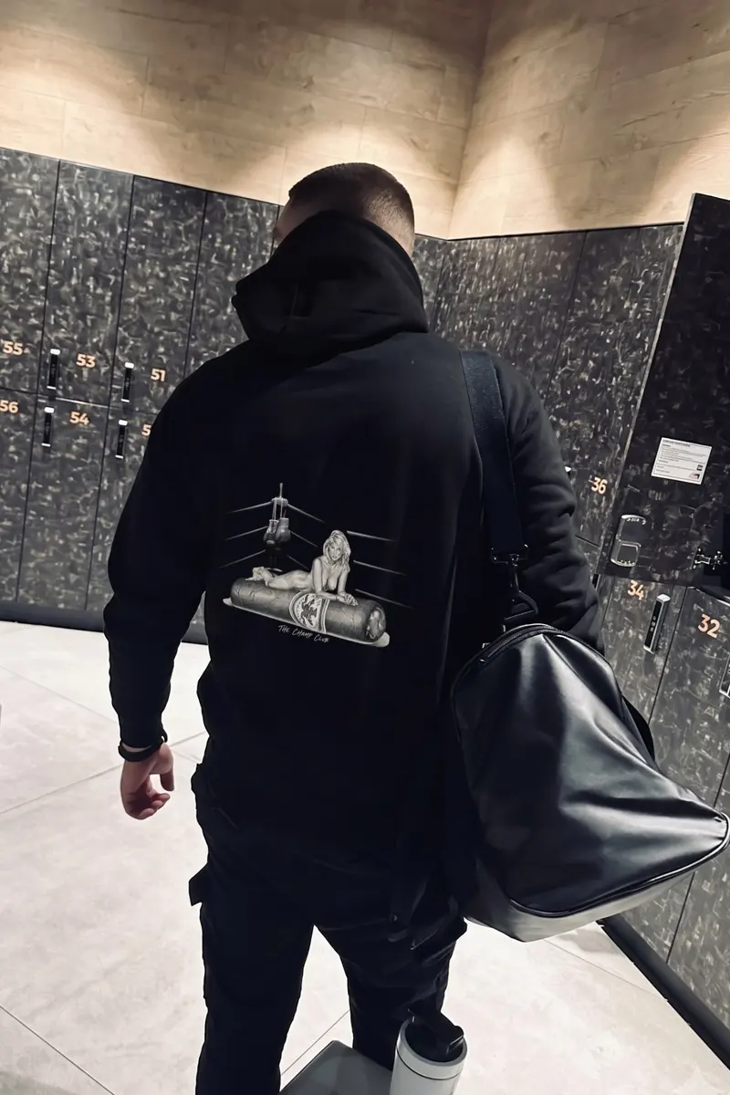 Men Oversize Ring Print Sweatshirt