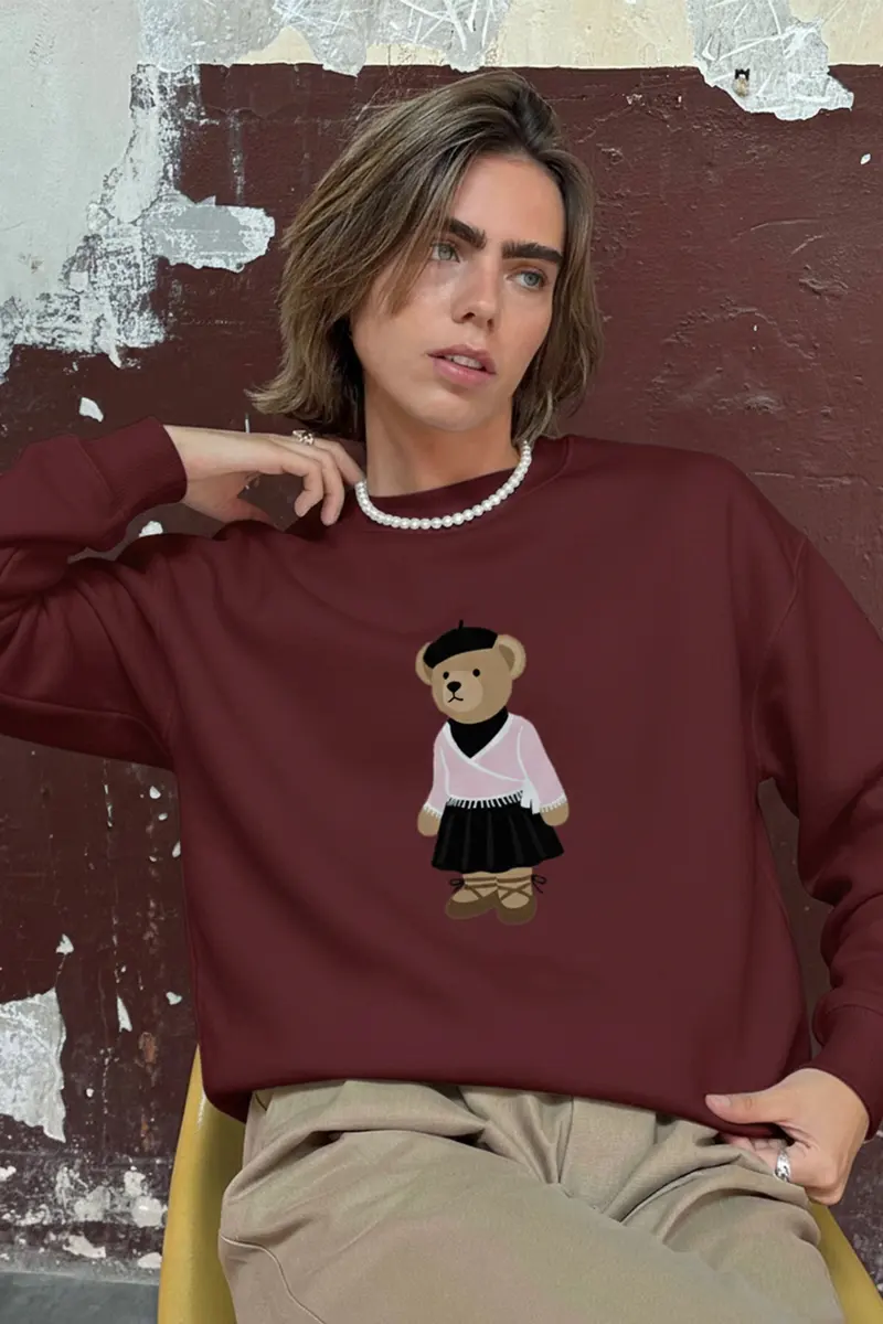 Women Oversize 3D Print Sweatshirt