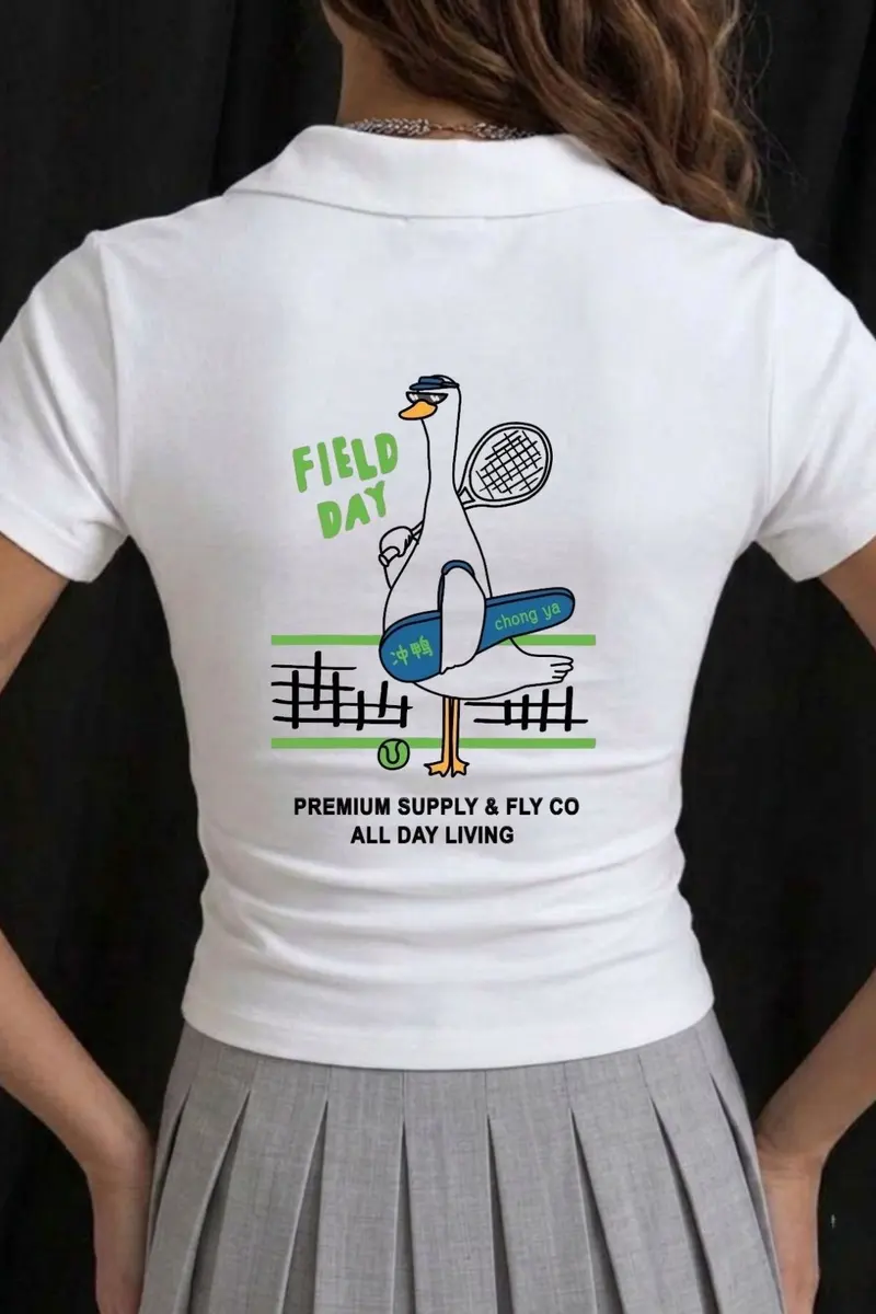 Women Field Day Print T-Shirt