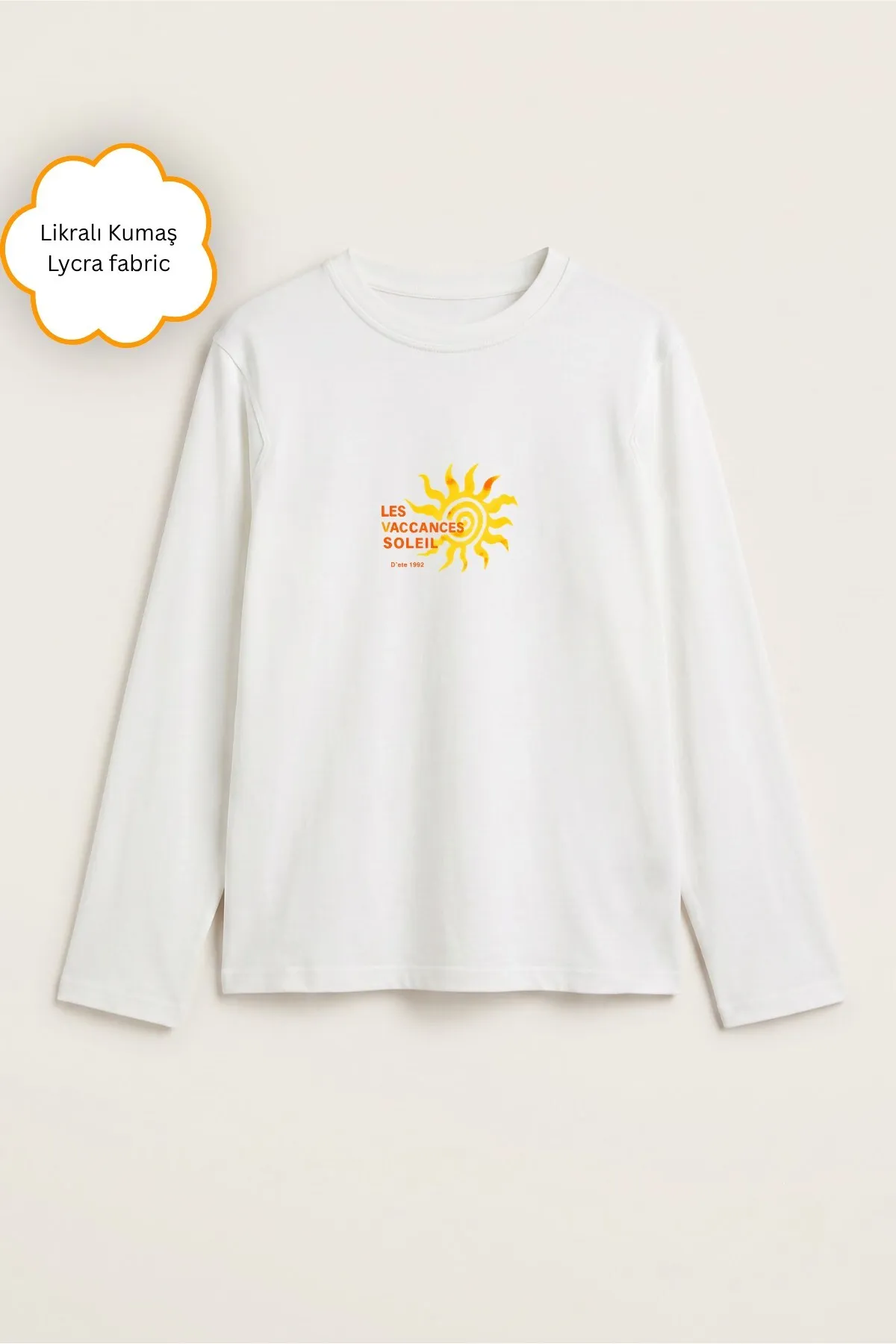 Women Les Vacances Soleil Print Blouse — White