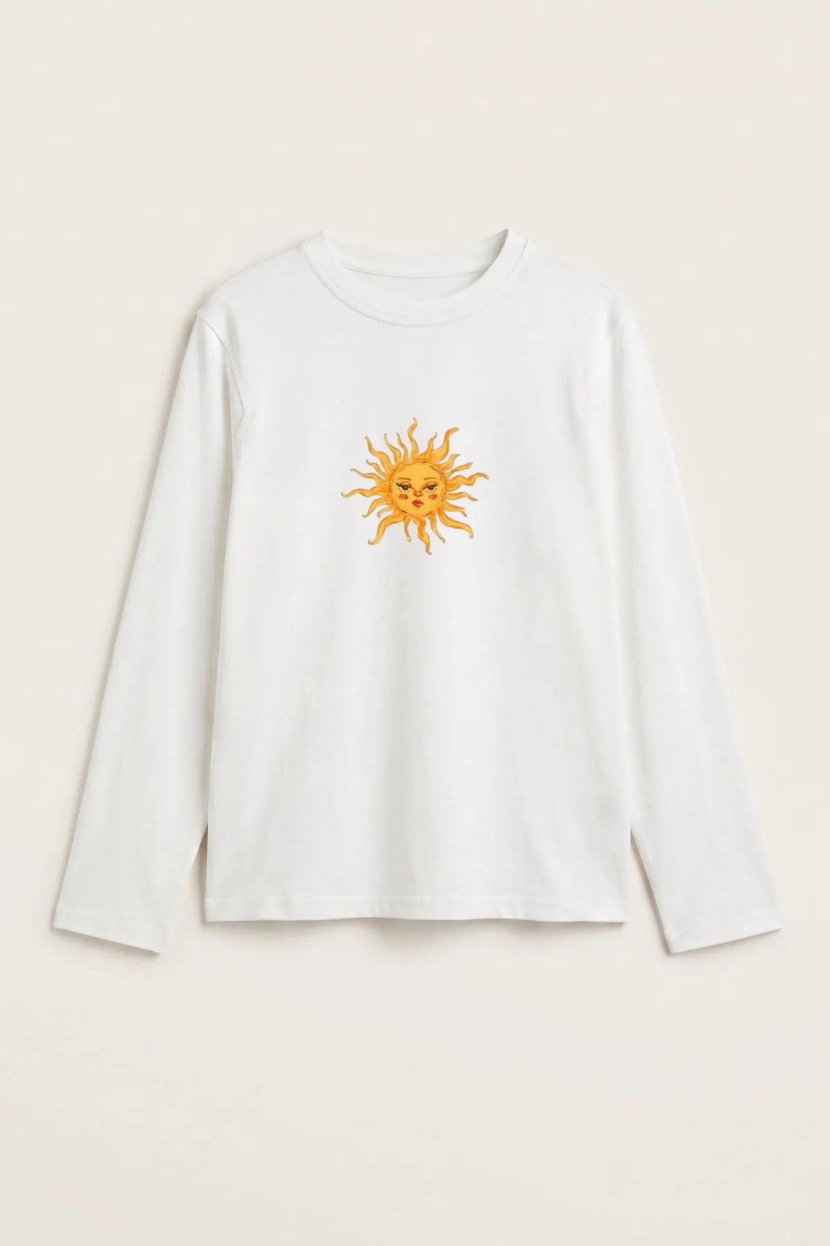 Women Soleil Muse Print Blouse — White