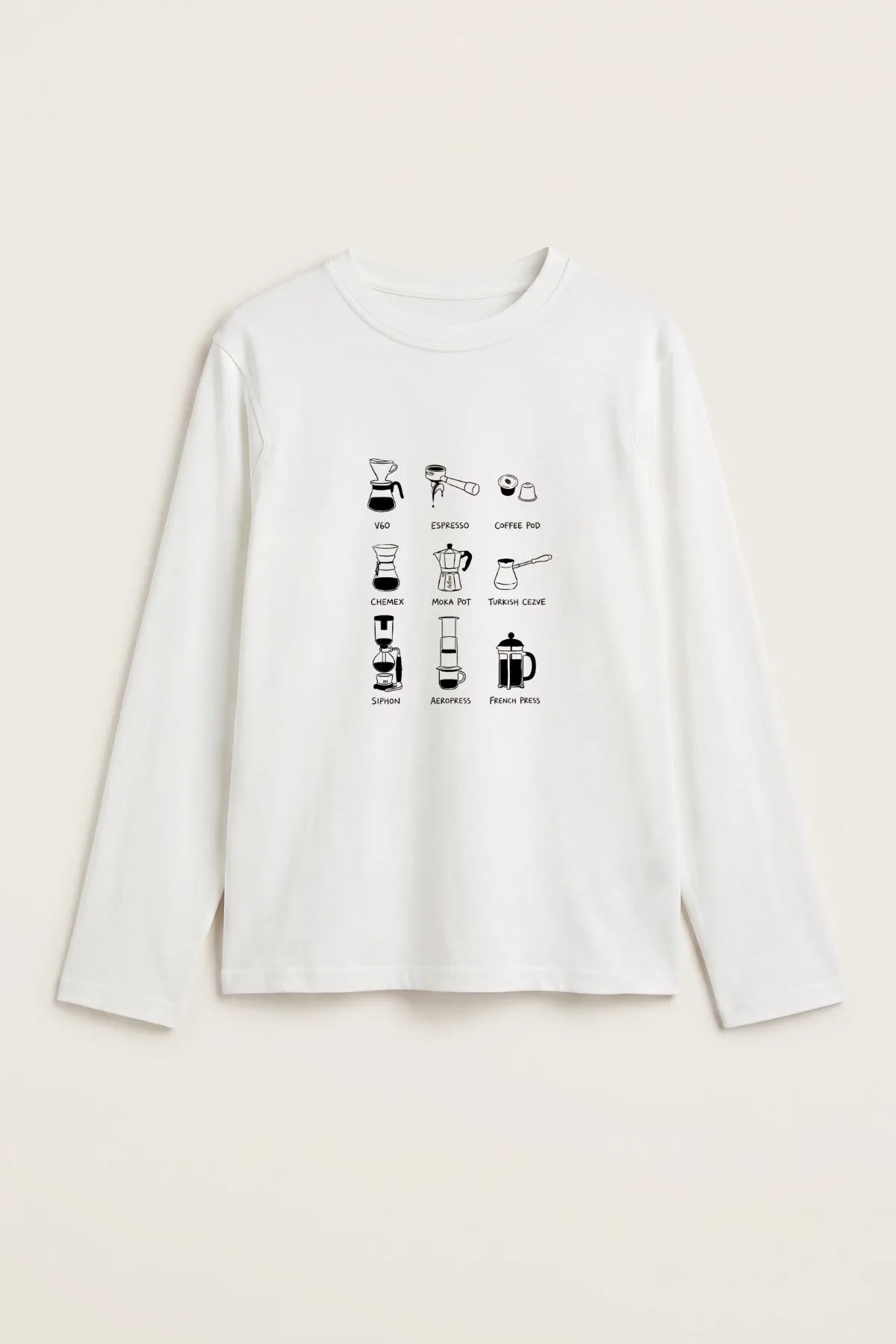 Women Brew Atlas Print Blouse — White