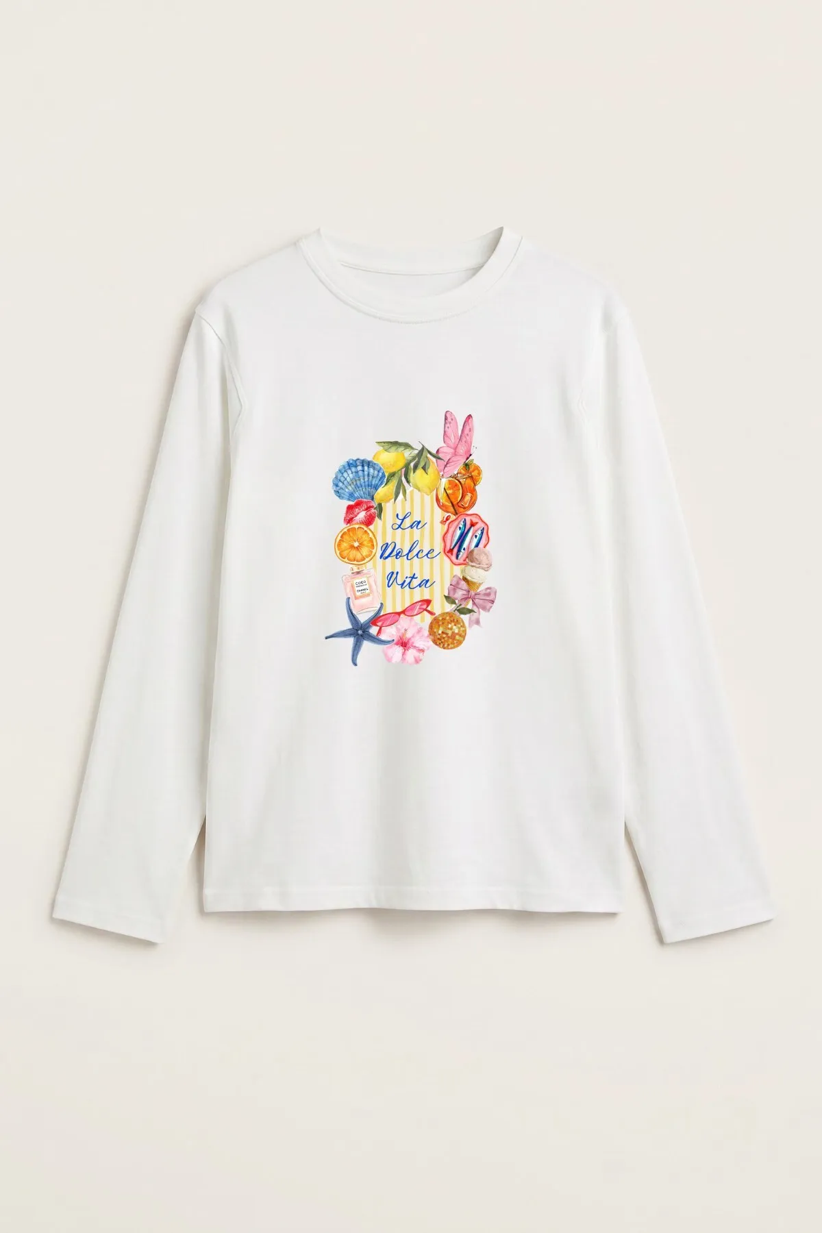 Women Vita Print Blouse — White