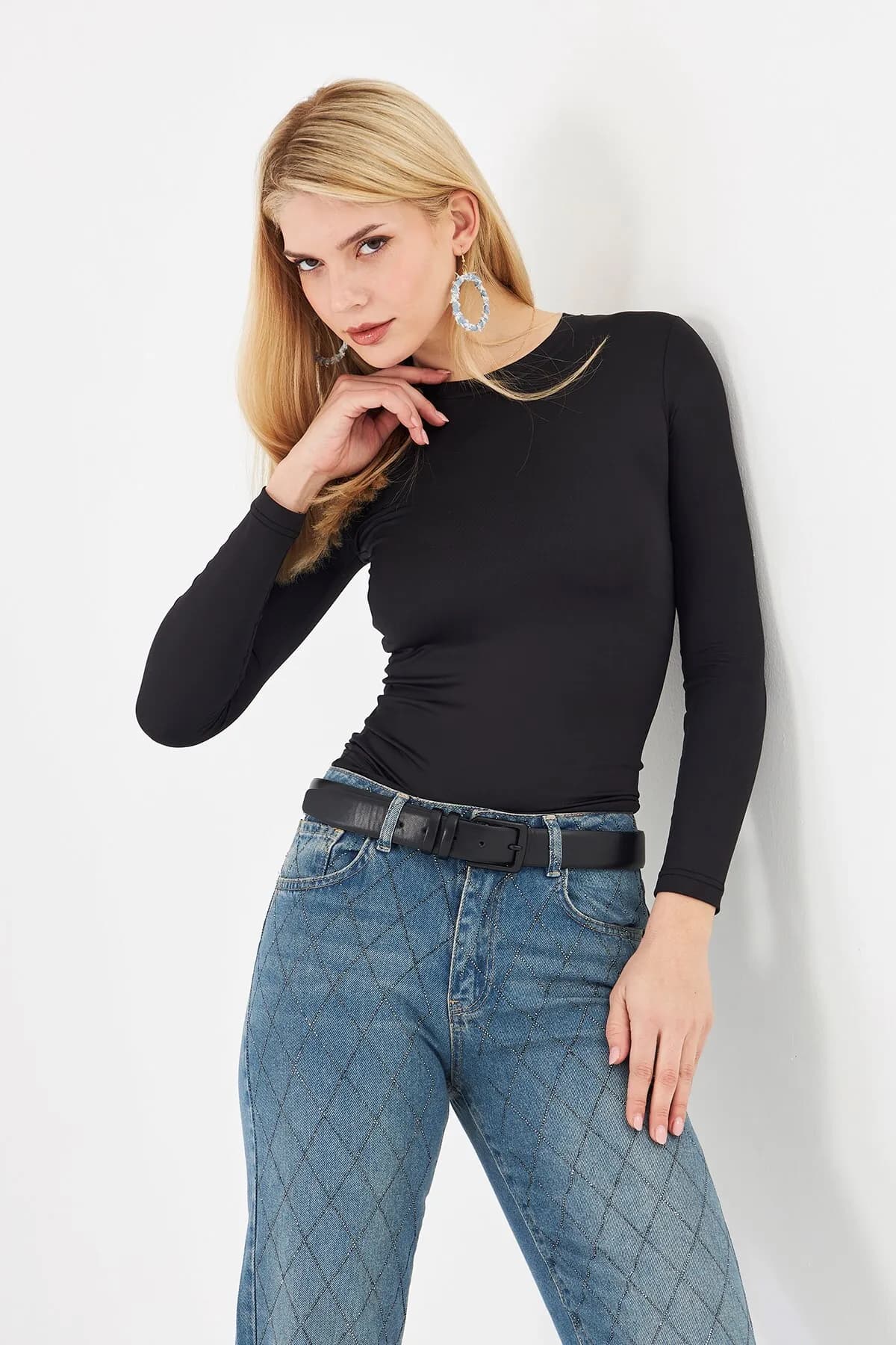 Kadın Ultra Soft Bluz 0195 — Black
