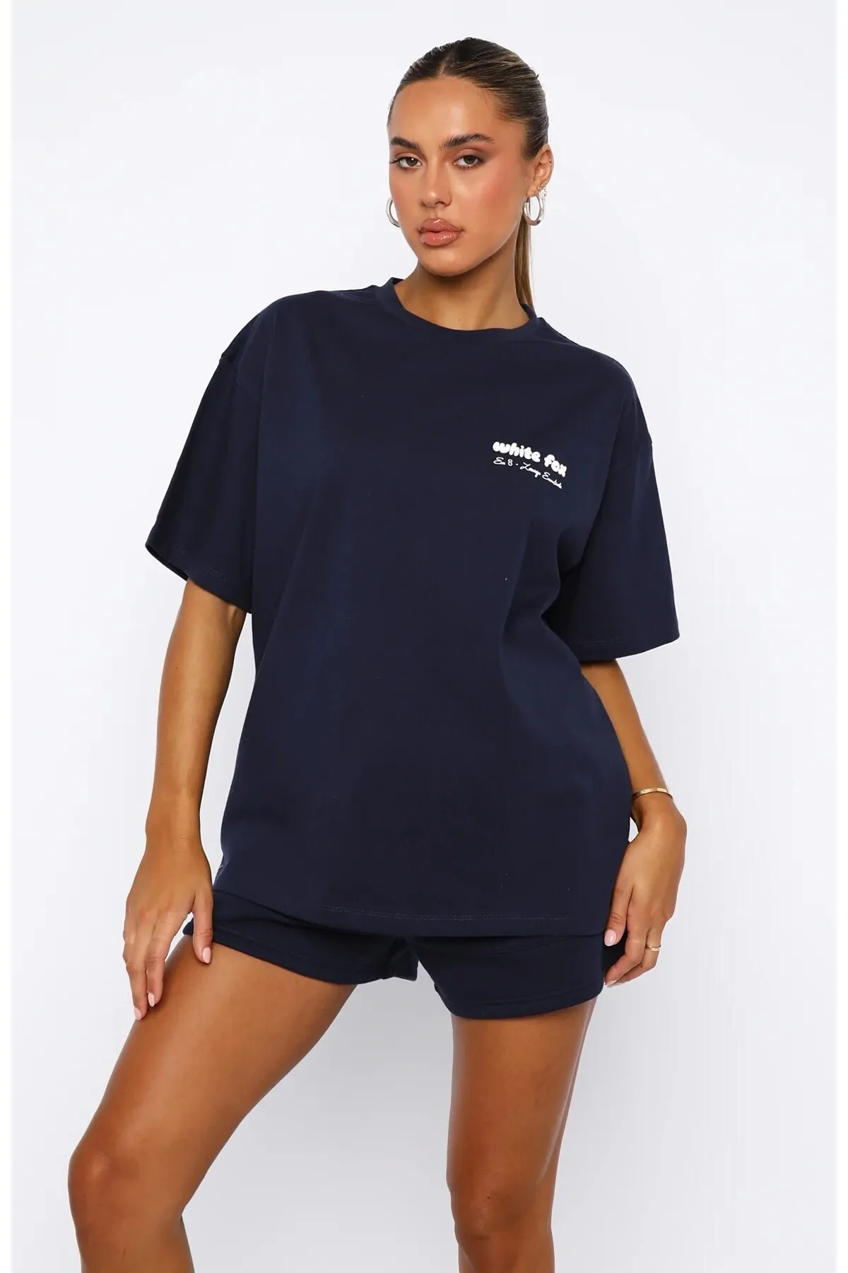 Women Essentials Casual Co-ord Set — Navy