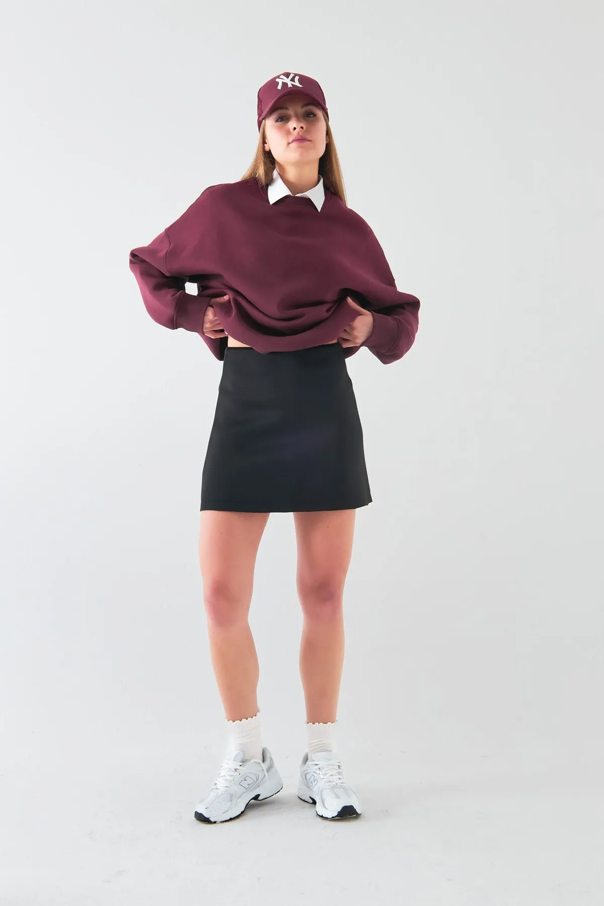 Women Mini Skirt — Black