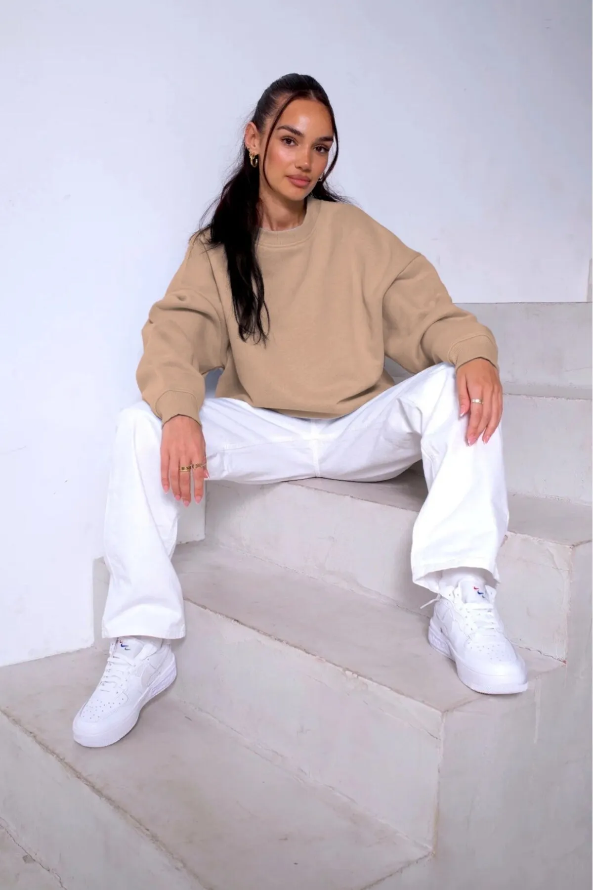 Unisex Oversize Sweatshirt 0609 — Beige