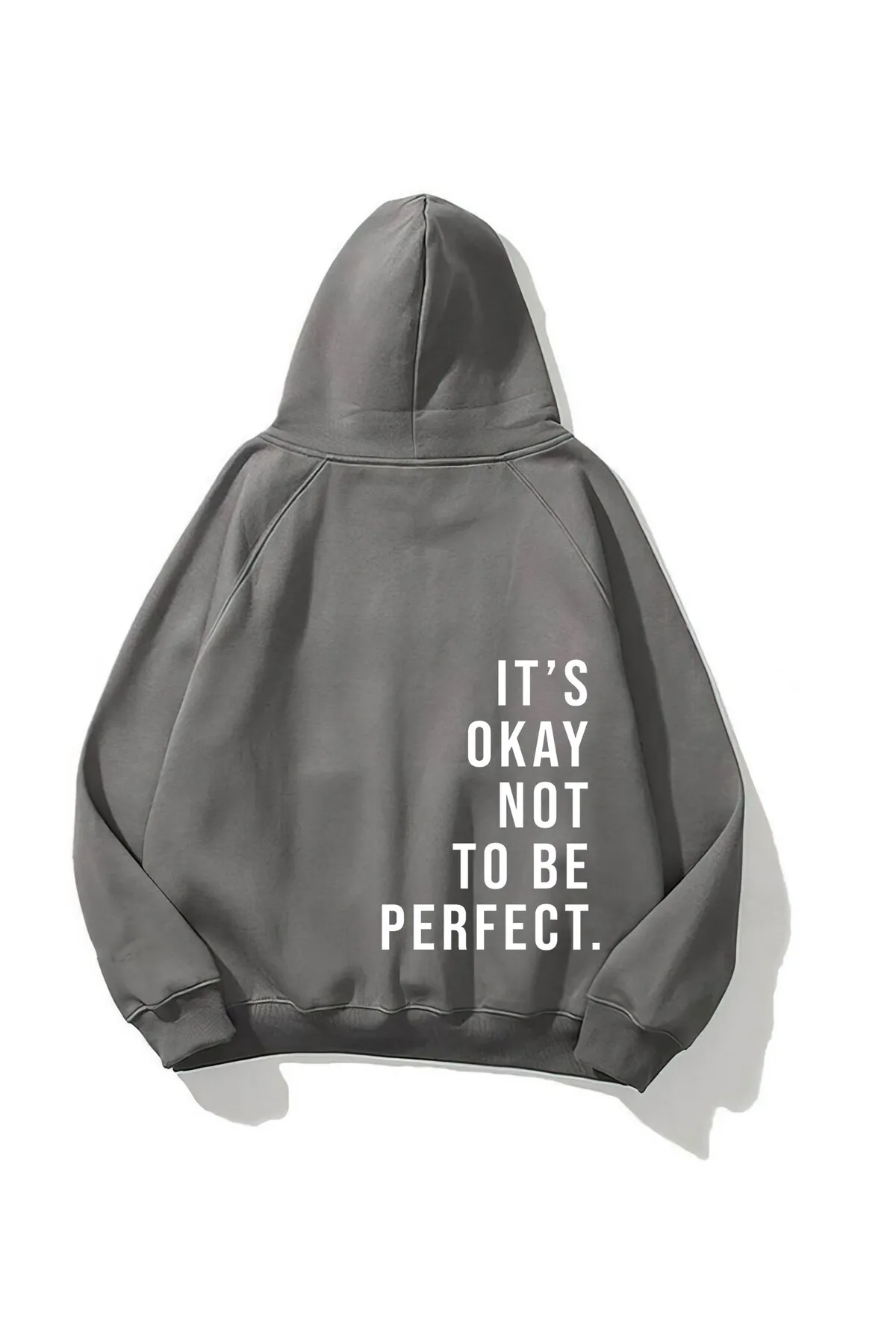 Unisex Oversize Print Sweatshirt 0730 — Smoke Gray