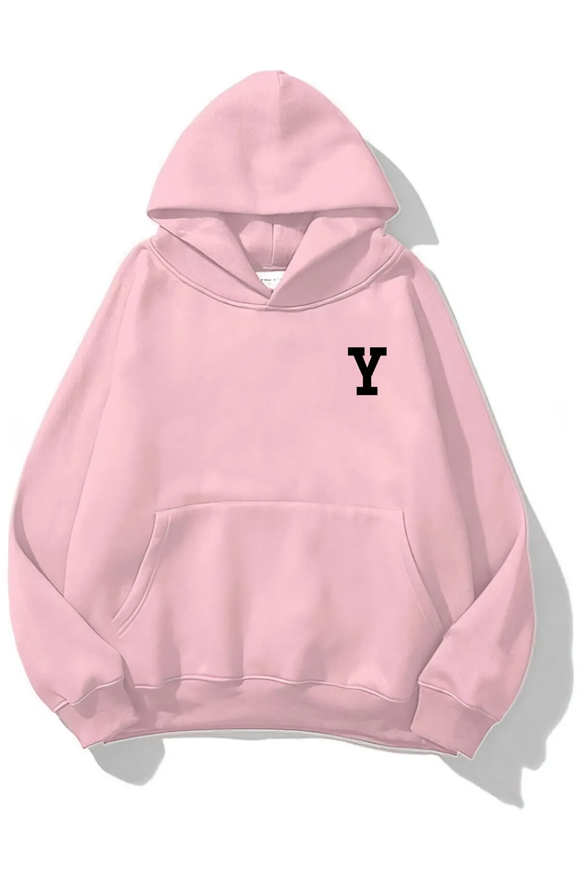 Unisex Baskılı Sweatshirt — Pink
