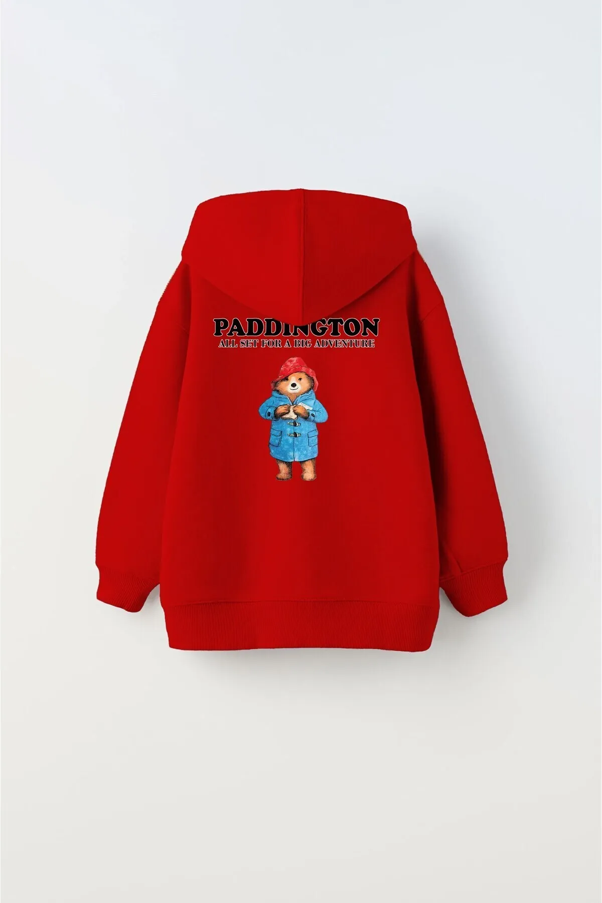 Kinder Schriftzug-Print Sweatshirt — Red