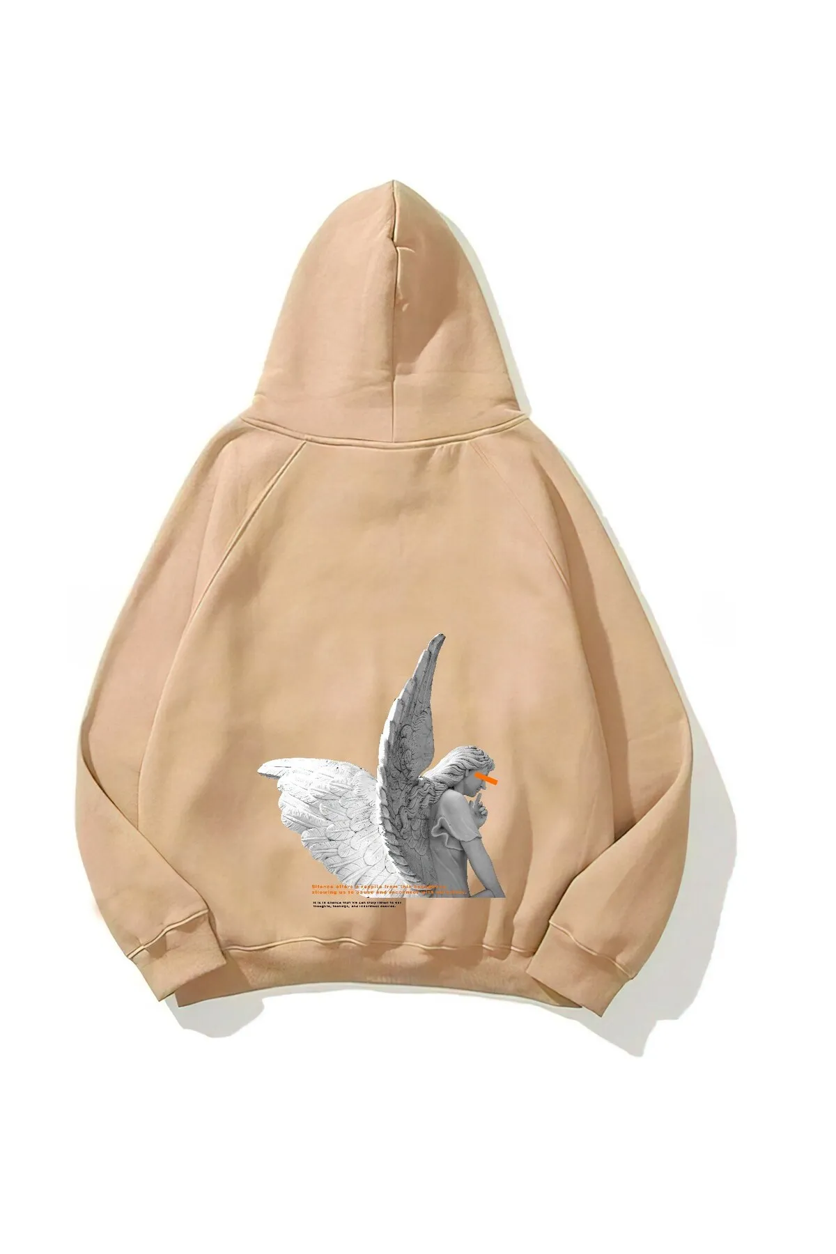 سويت شيرت للجنسين أوفرسايز بطبعة Art 0774 — Beige