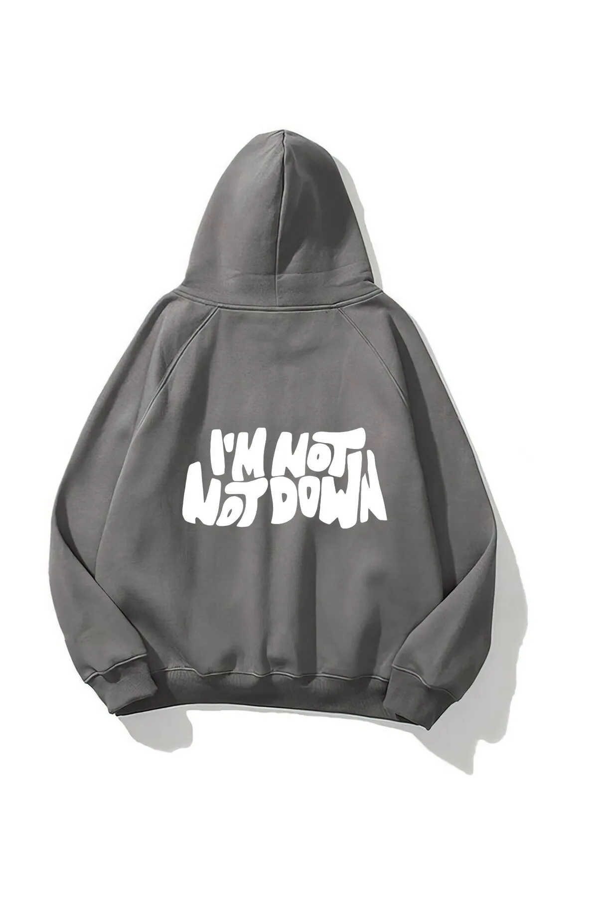Unisex Oversize Print Sweatshirt 0780 — Smoke Gray