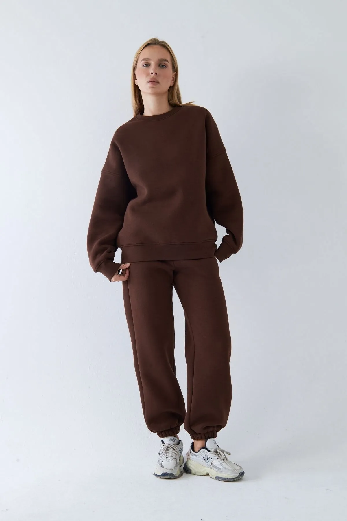 Unisex Oversize Tracksuit 0263 — Brown