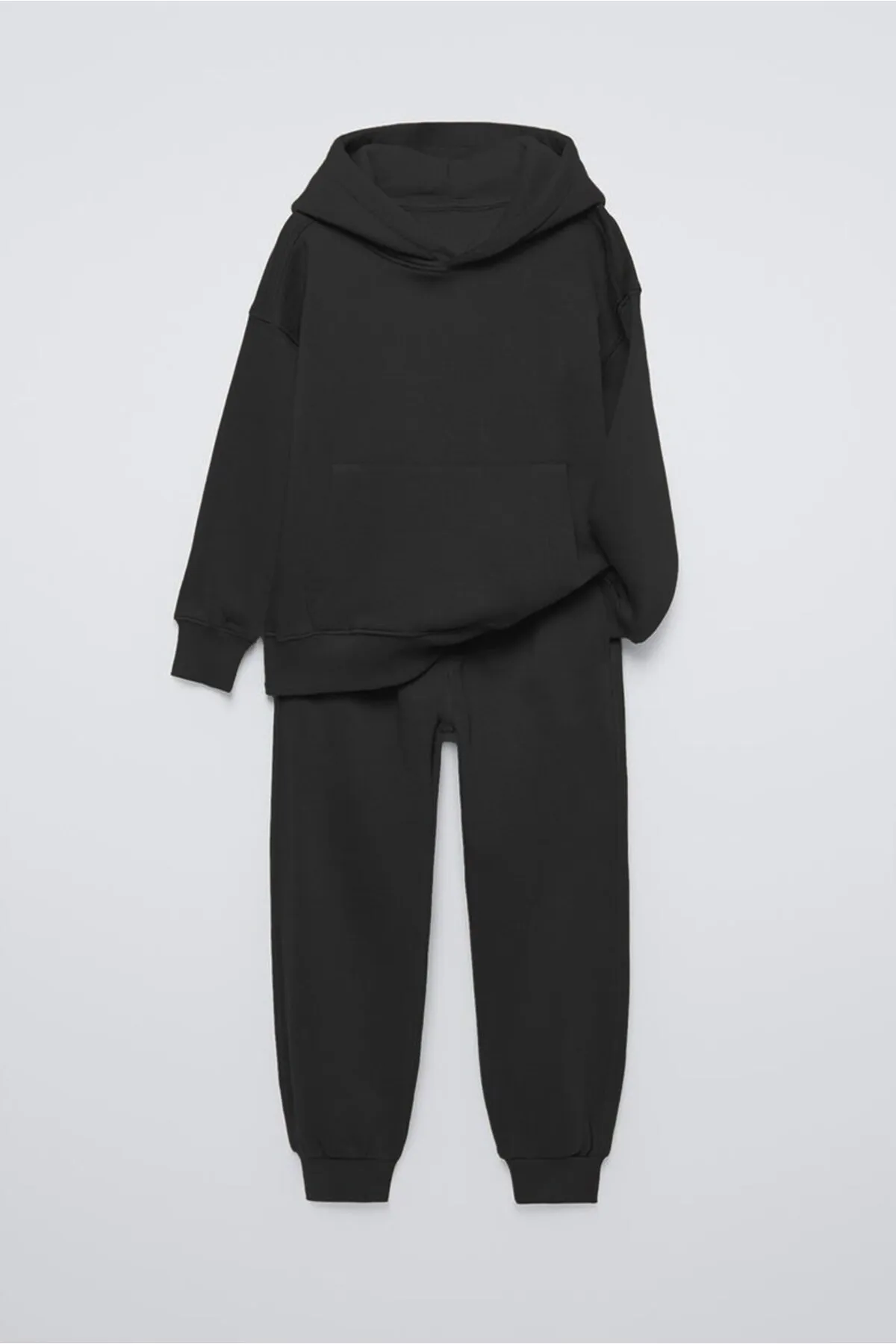 Kids Oversize Tracksuit — Black