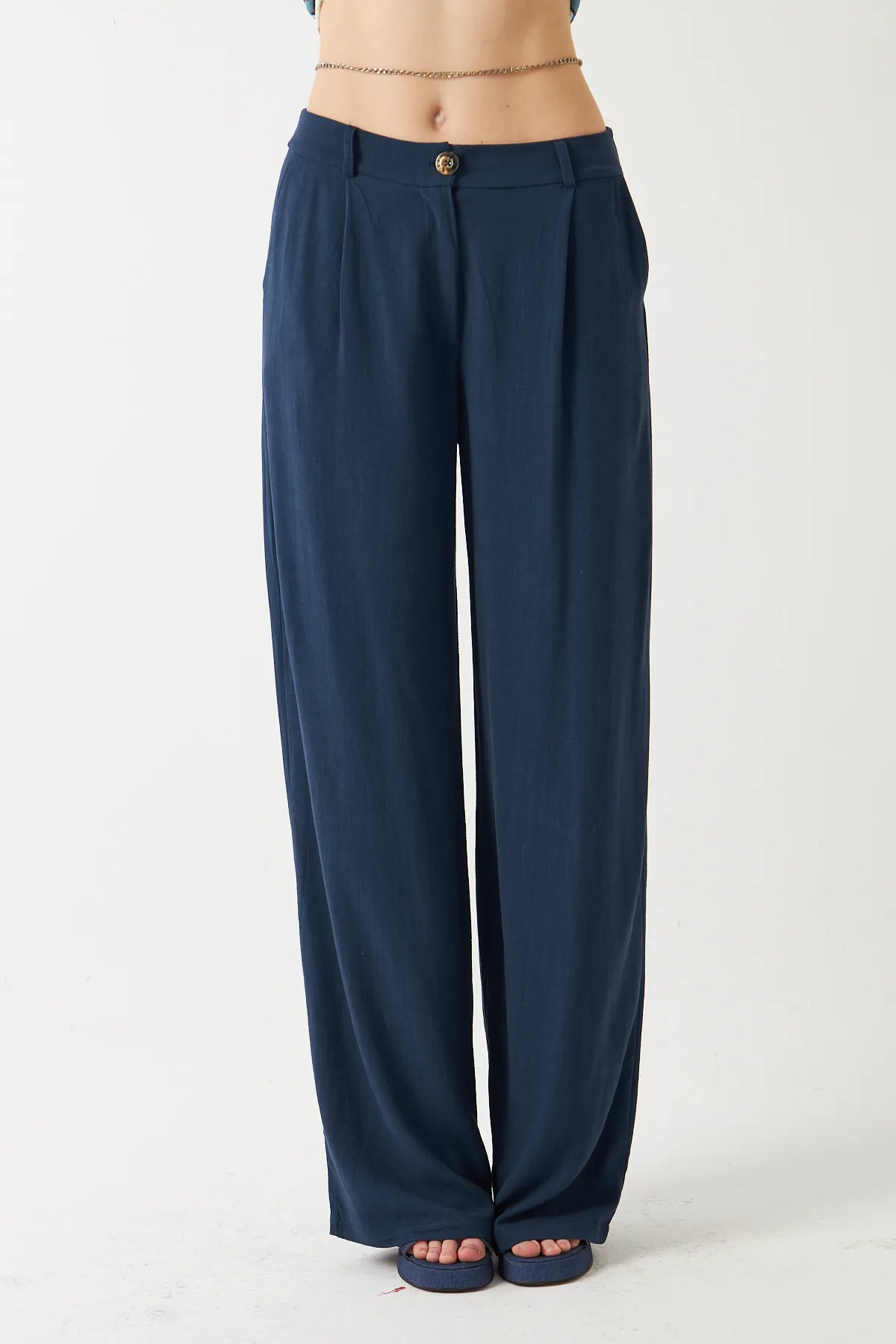 Women Verona Trousers — Navy