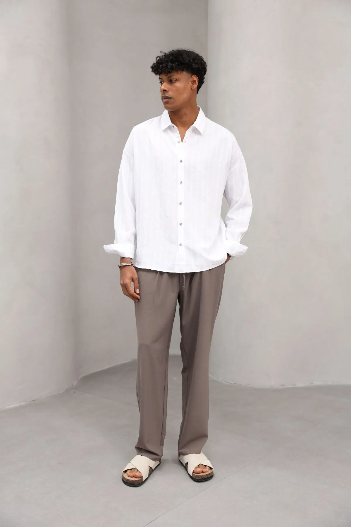 Men Trousers 0466 — Brown