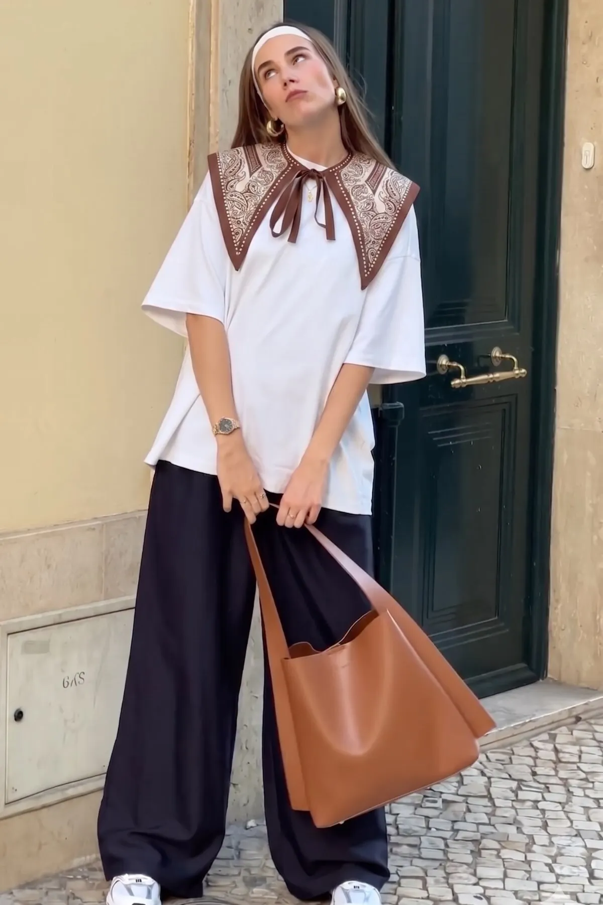 Damen Oversize Oliva Blossom T-Shirt — White