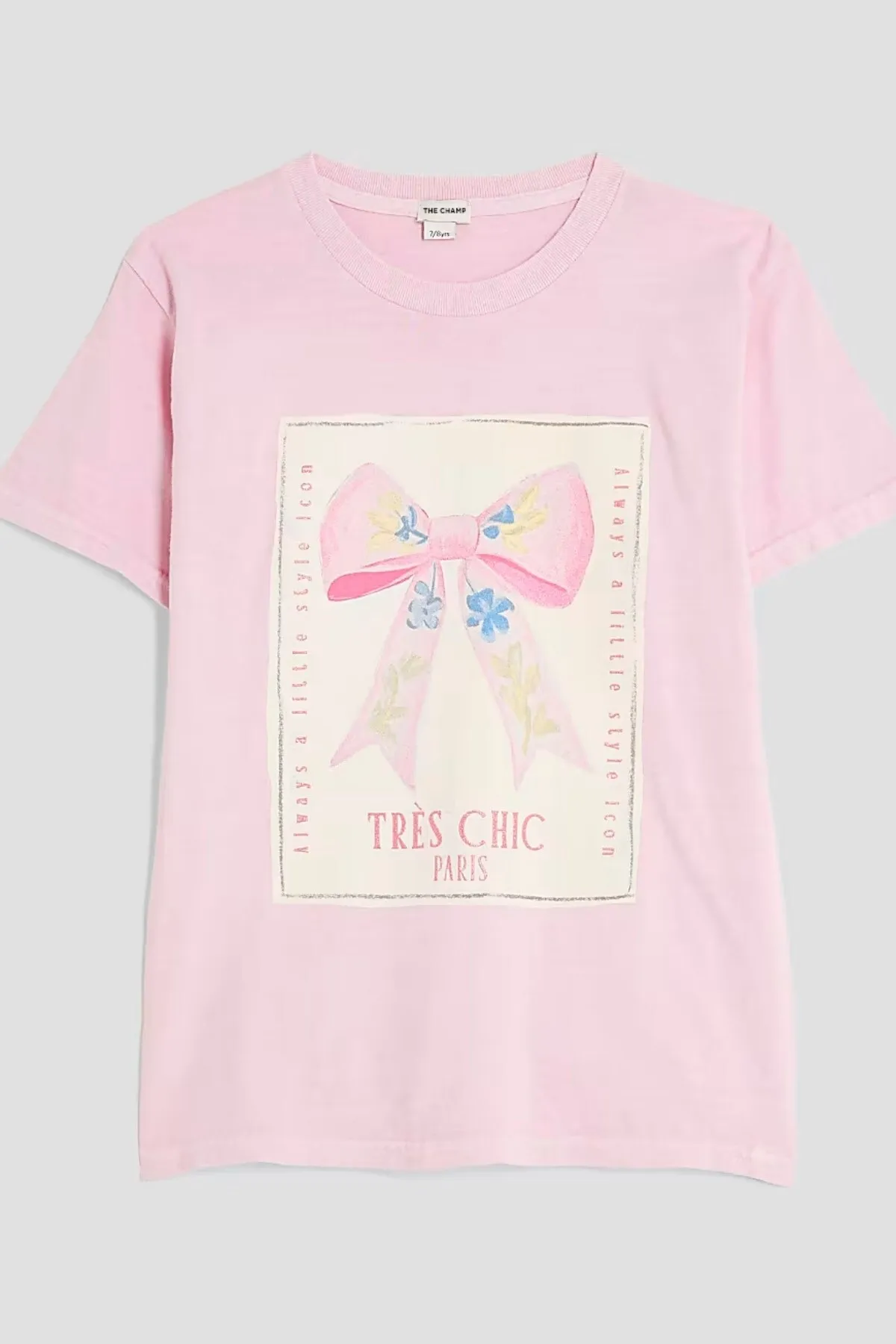 Mädchen Schriftzug-Print T-Shirt — Pink