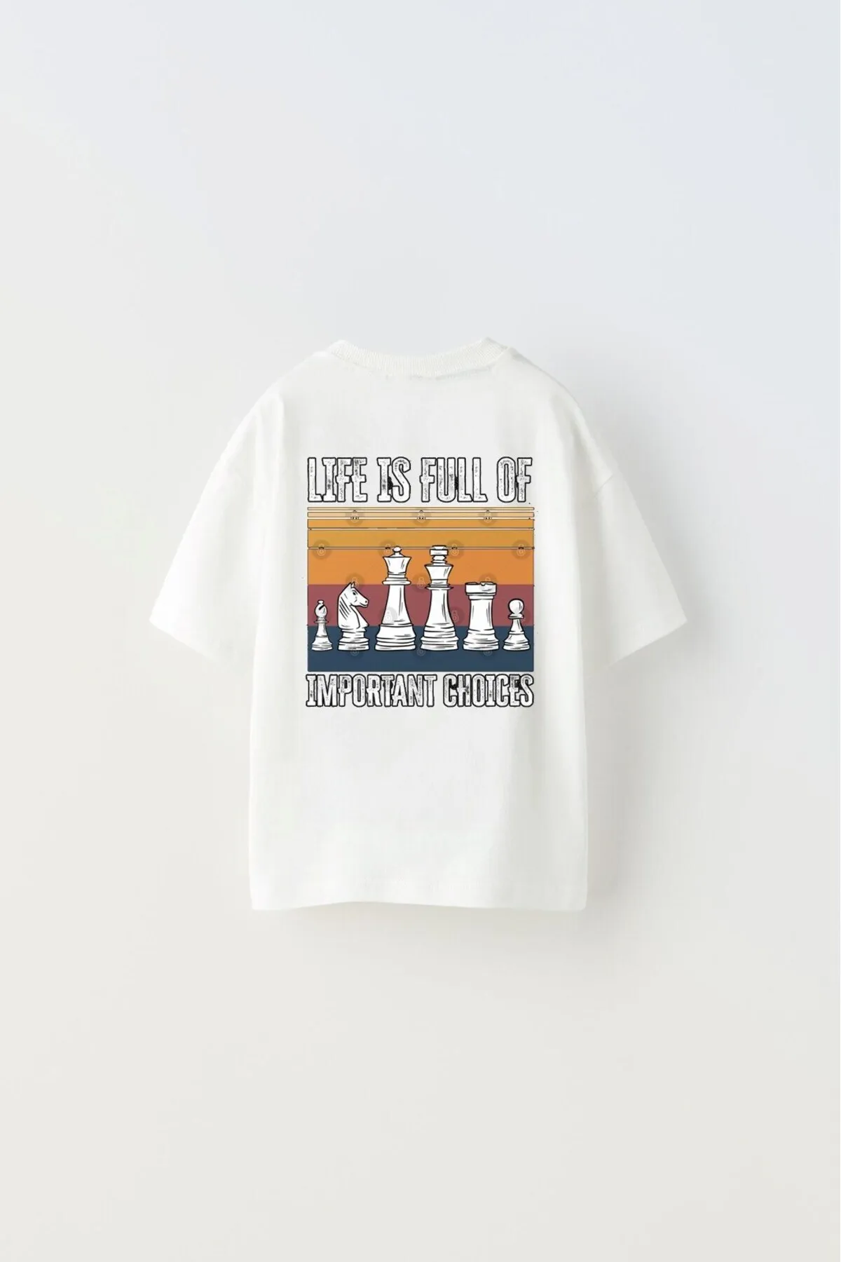 Jungen Life Schriftzug-Print T-Shirt — White