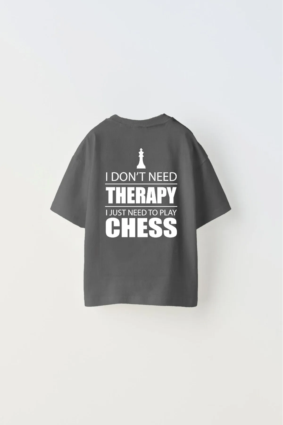 Kinder Schriftzug-Print T-Shirt — Smoke Gray