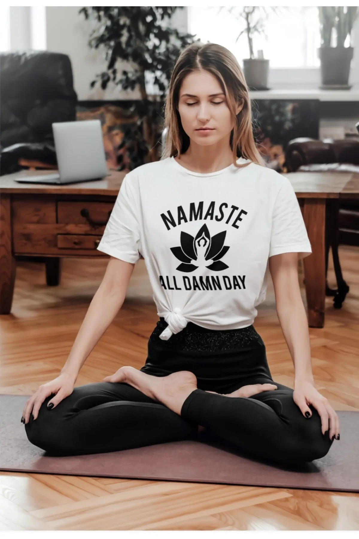 Women Oversize Text Print T-Shirt 0629 — White