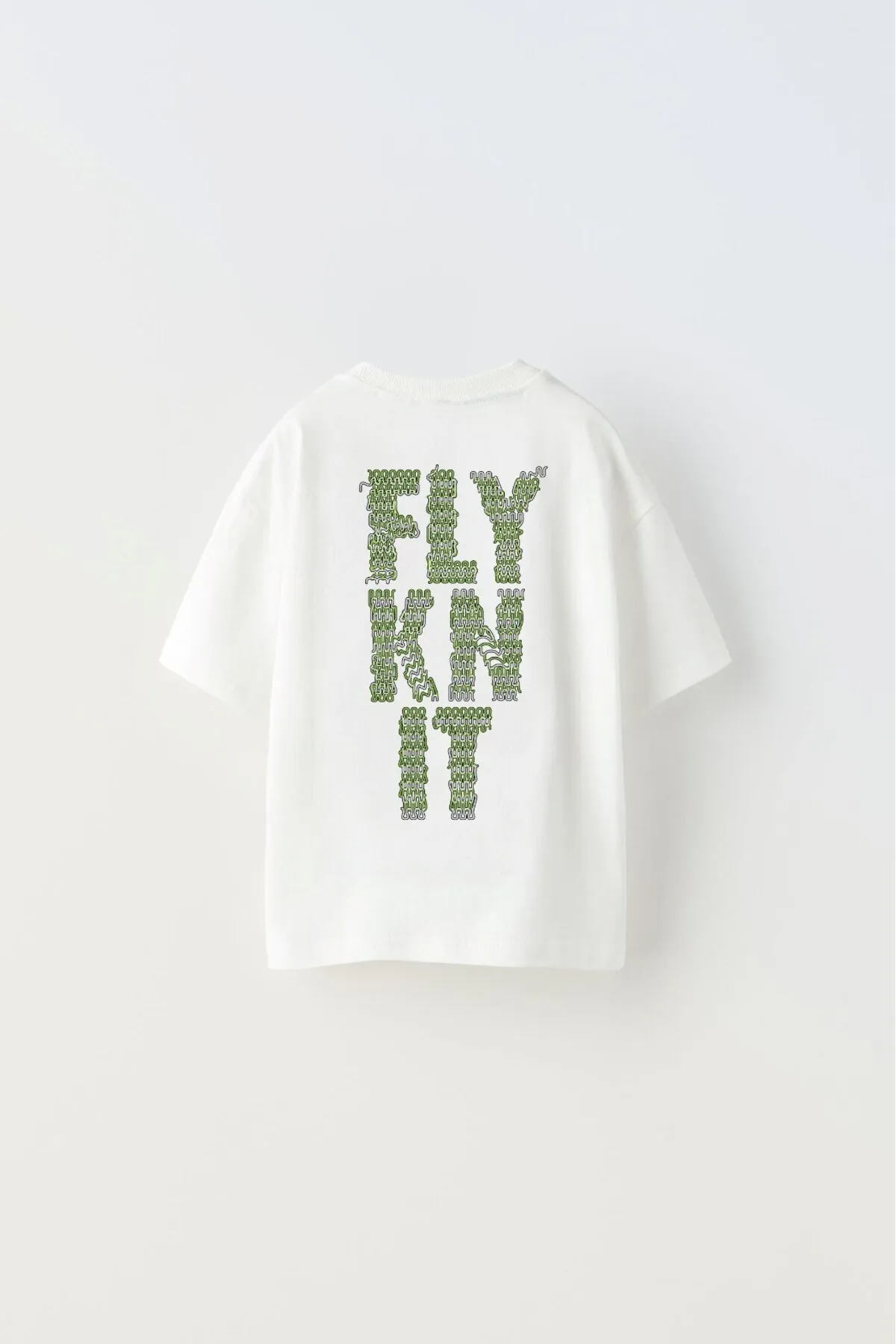 Kinder Schriftzug-Print T-Shirt — White