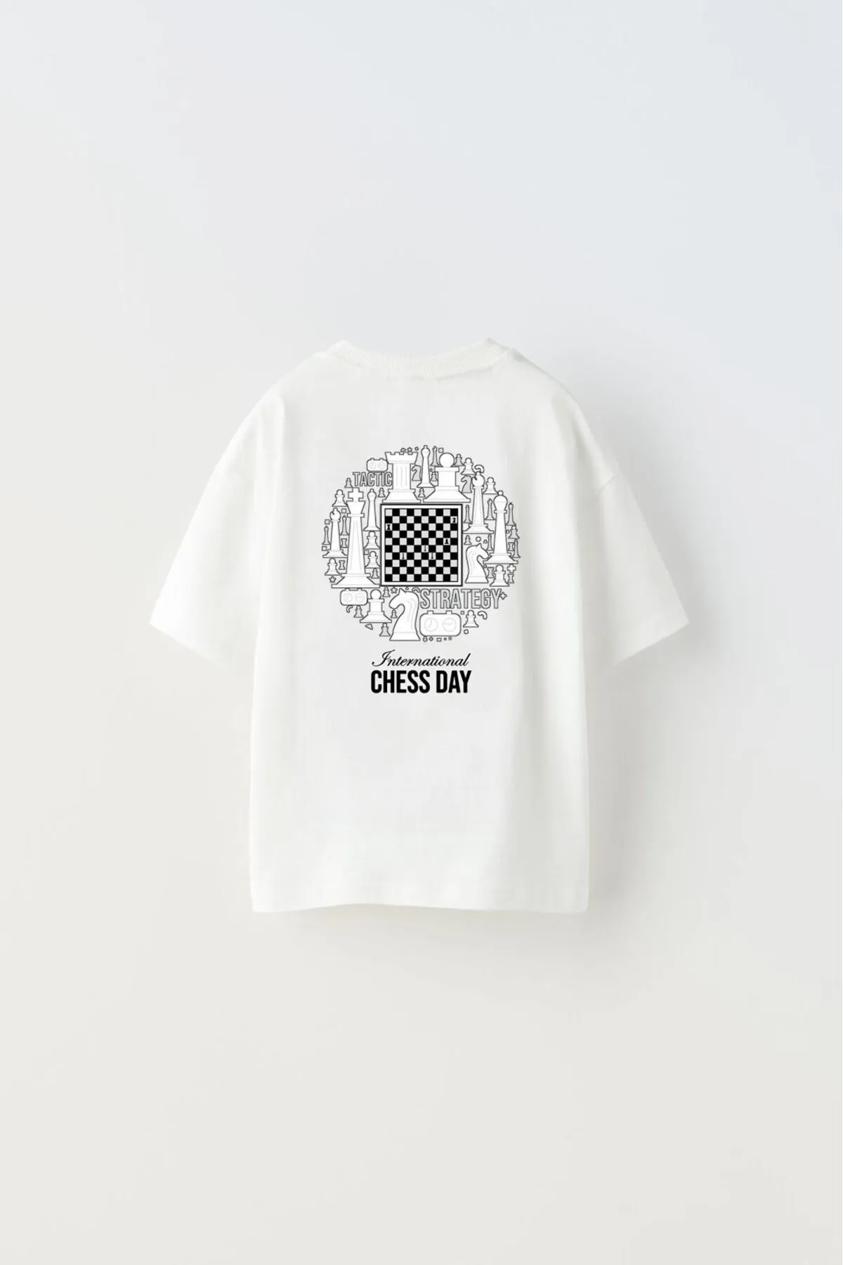 Kinder Schriftzug-Print T-Shirt — White