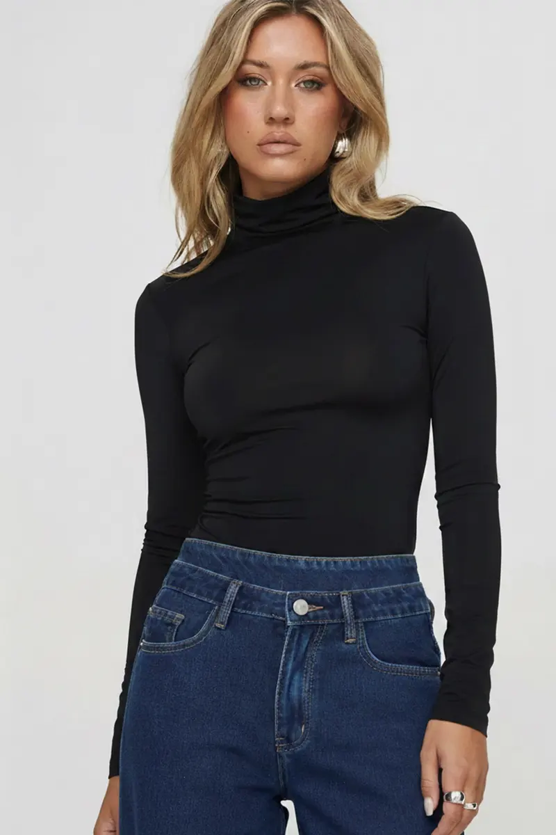 Women Turtleneck Bodysuit
