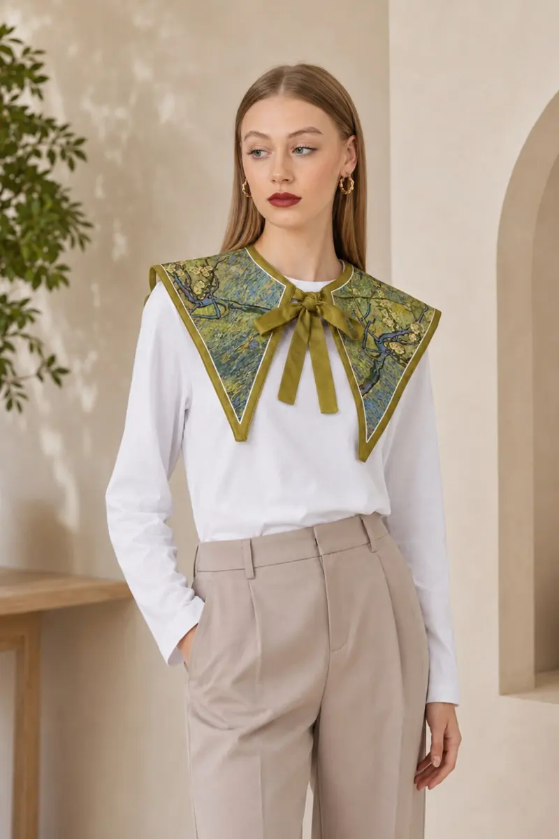 Women Oliva Blossom Shawl Blouse