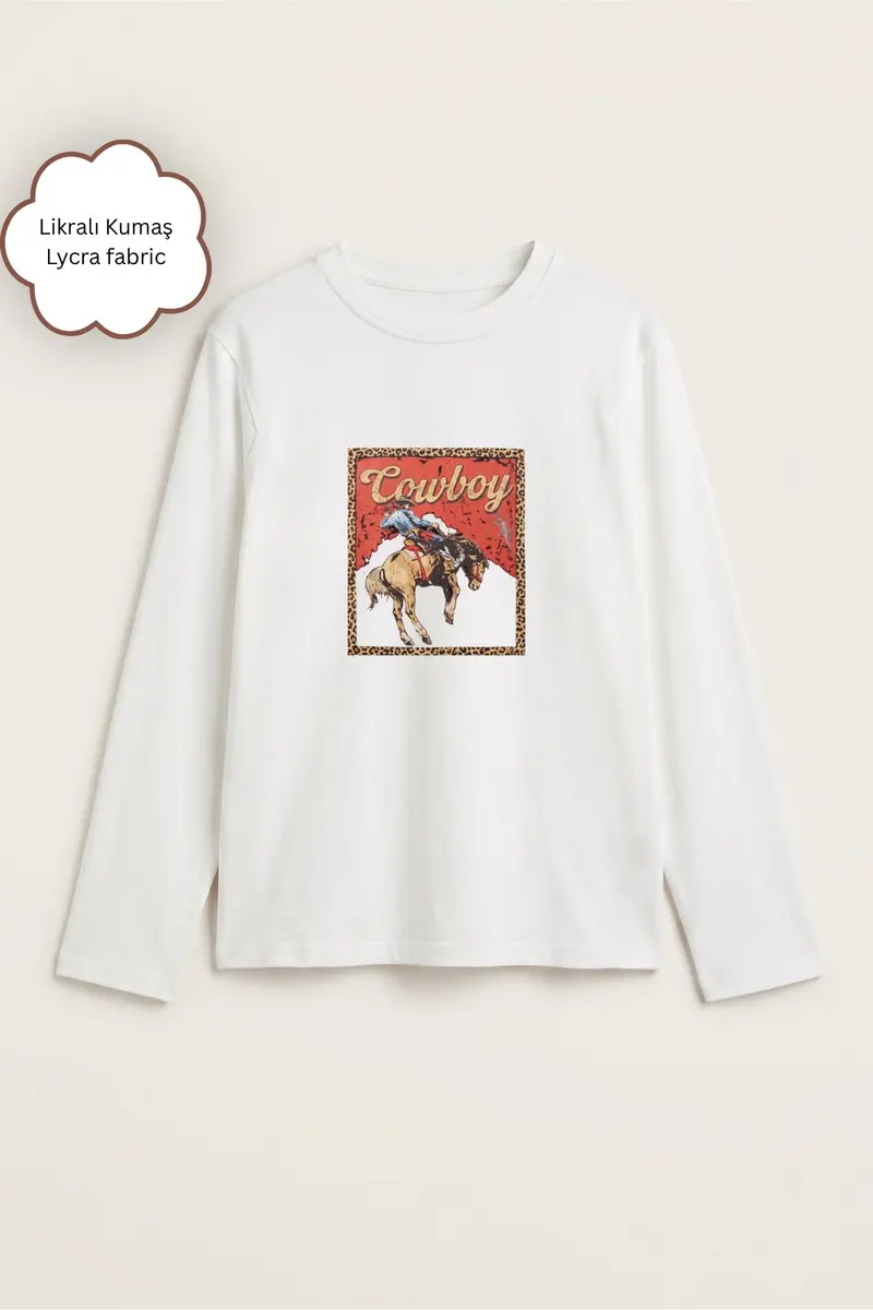 Women Western Rush Print Blouse