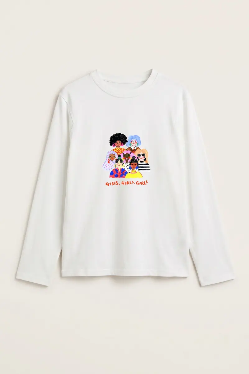 Women Girls Print Blouse