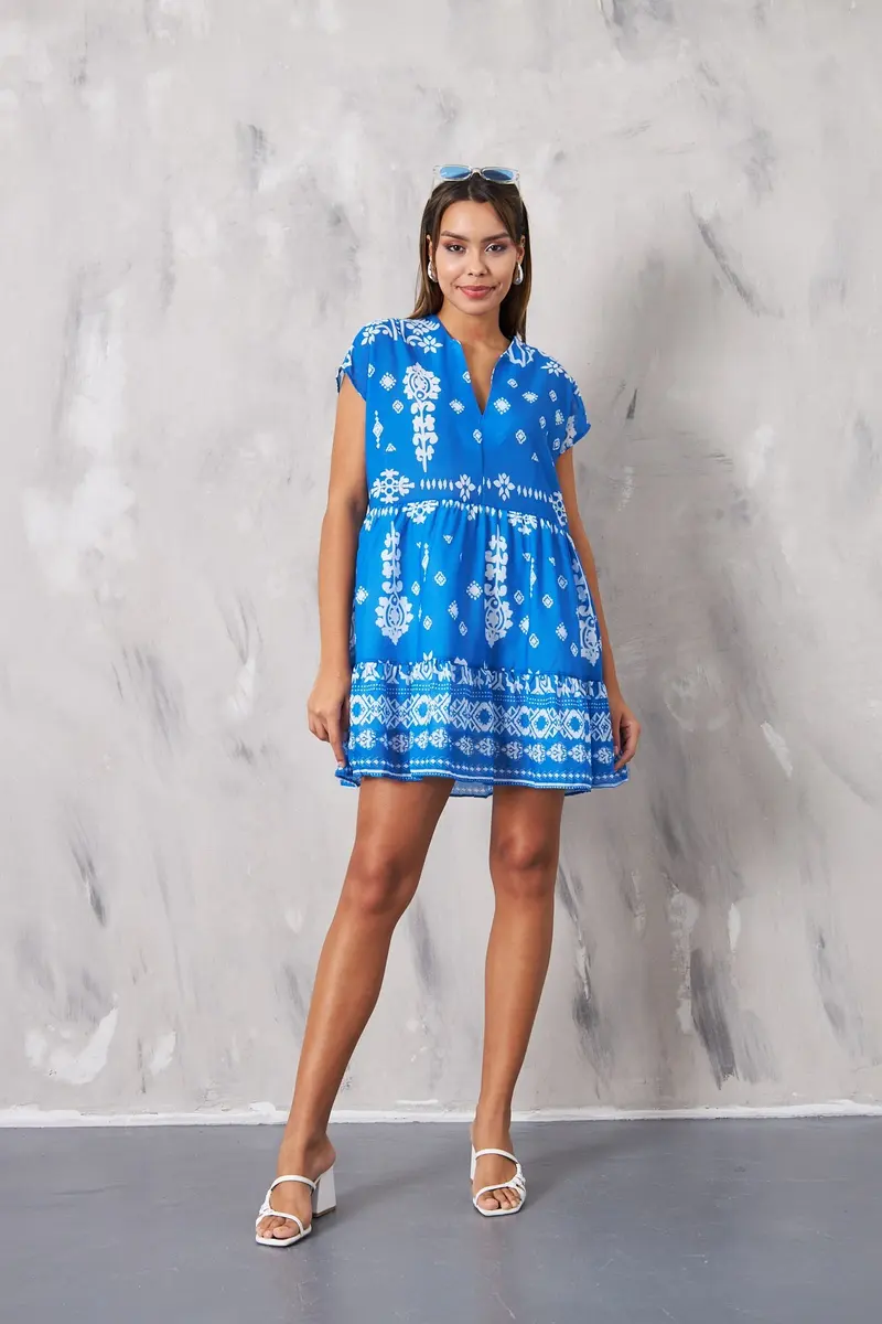 Women Ethnic Tunic Patterned Dress