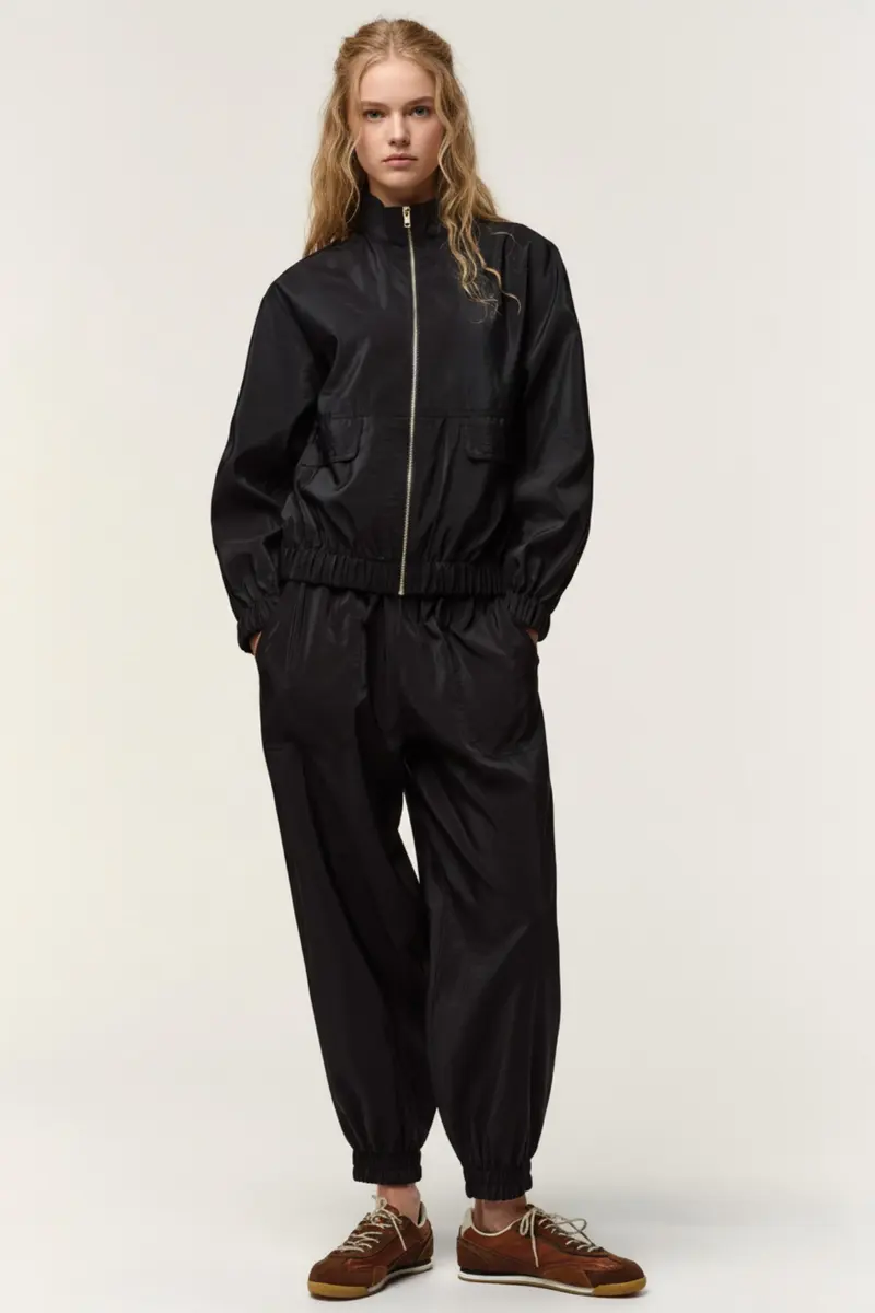 Women Zip-Up Bomber Jacket