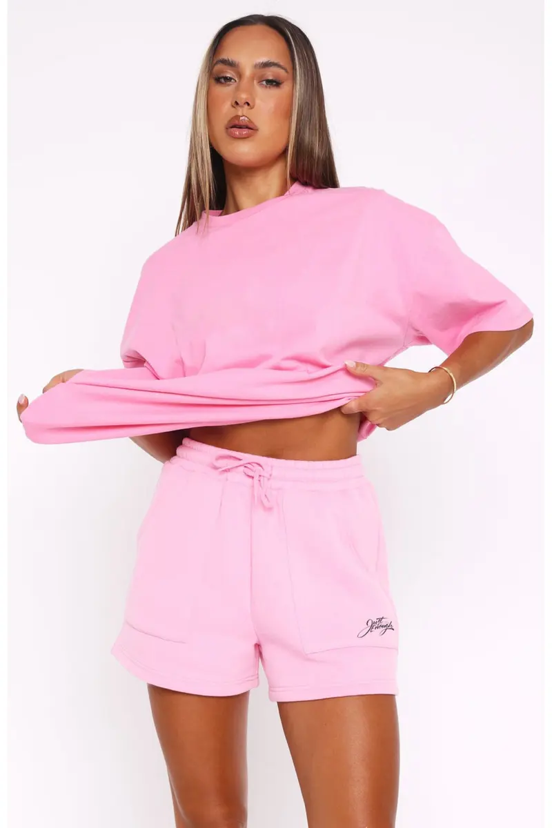 Women Basic Text Print Shorts