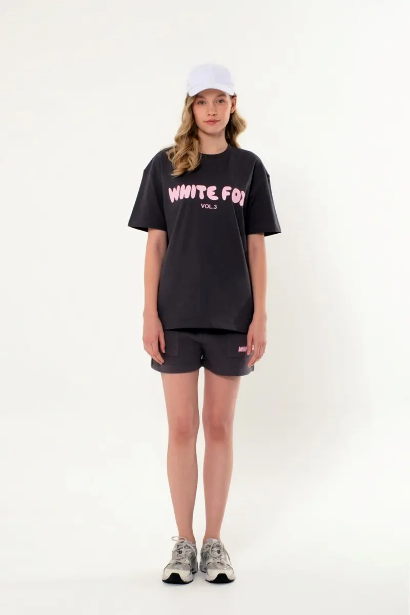 Women Rubber Print Shorts