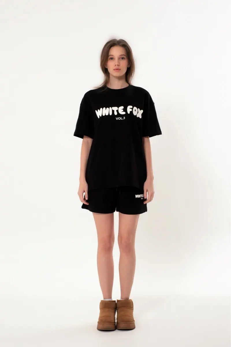 Women Rubber Print Shorts 0531