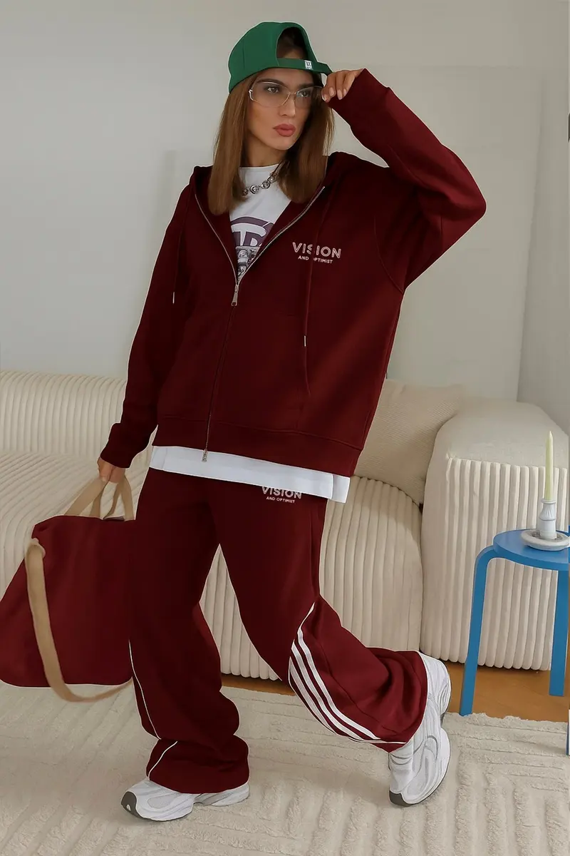 Women Oversize Vision Print Tracksuit