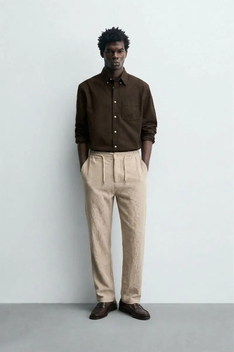 Women Porto Textured Trousers