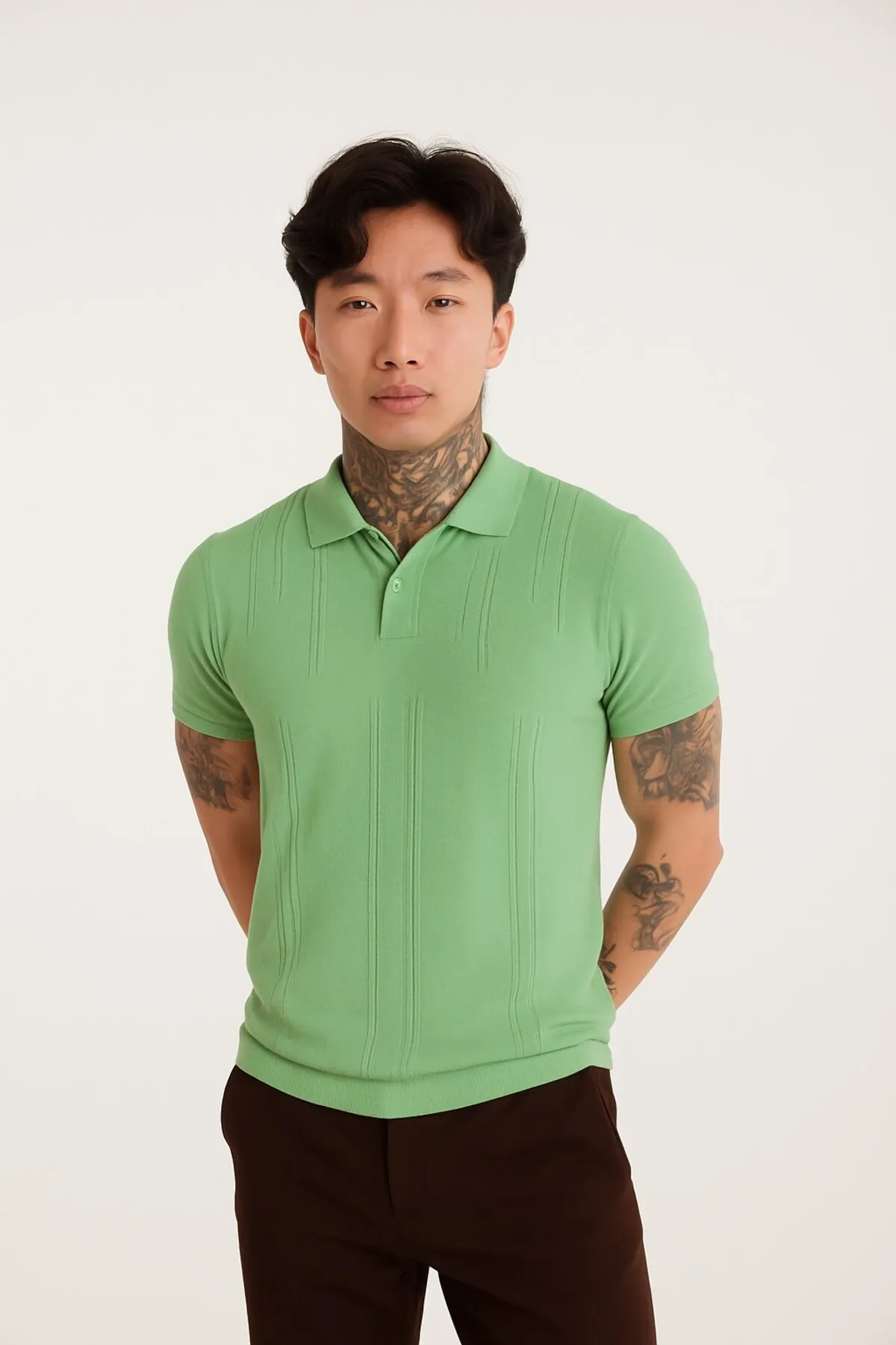 Men Polo Shirt — Green